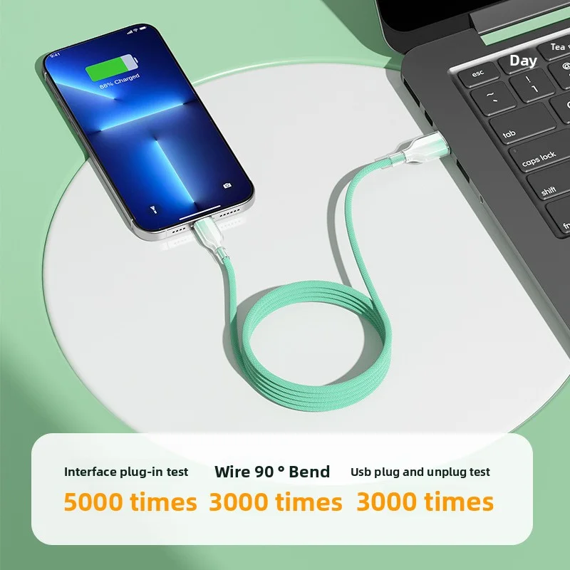 كابلات شحن نانو الامتصاص المغناطيسي ANSEIP مناسبة لهواتف iPhone 15 16 17 وكابلات بيانات Samsung Type-C وكابلات الشحن السريع