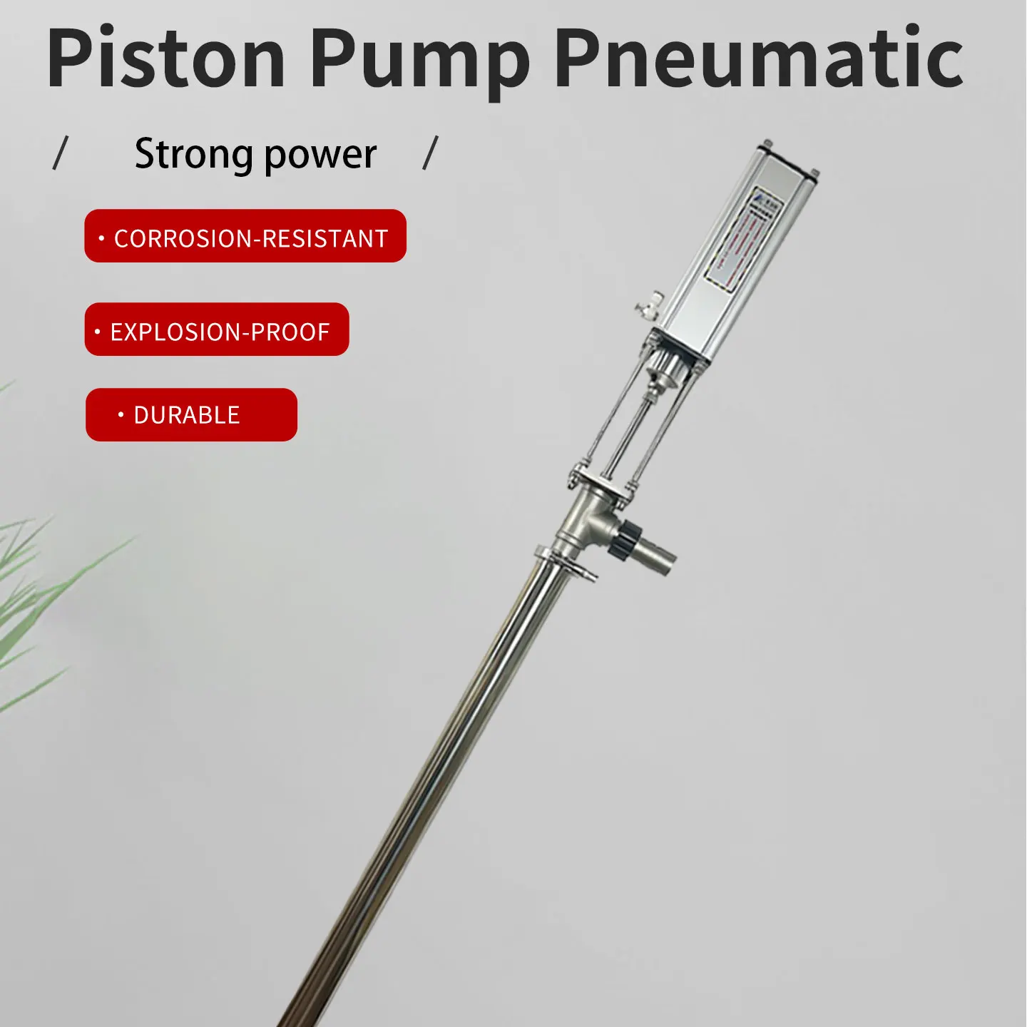 Bomba de Pistón Neumática de Alta Viscosidad, Bomba de Émbolo de Acero Inoxidable, Bomba para Pozos Petroleros, Bomba de Cubeta