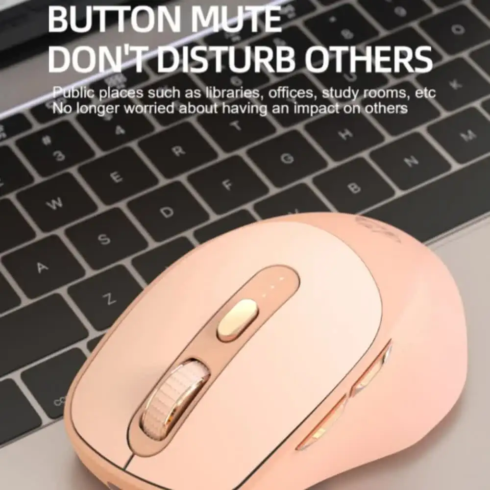 Free Wolf X7 Silent Mouse 4000dpi Power Display Wireless Bluetooth Dual Mode ricaricabile Office Game Laptop Desktop periferiche