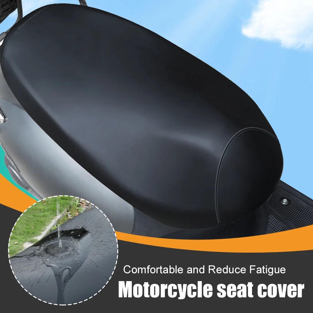 Universal 90cm Motorcycle Seat Cover Leather Waterproof Dustproof Sunscreen Motorbike Scooter Cushion Seat Cover Protector Cover