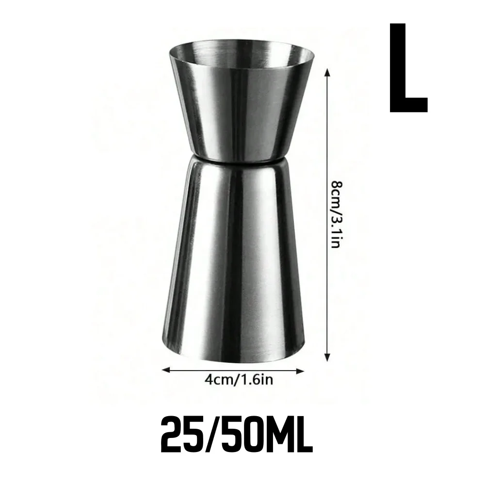 Edelstahl Messbecher Cocktail Shaker Peg Messgerät Jigger Dual Shot Trinken Alkohol Kapazität Schüttelflasche Party Bar Werkzeug