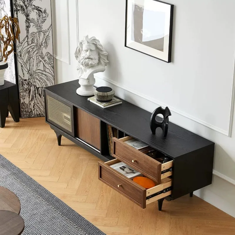 Scandinavische, vintage tv-kasten, kluisjes