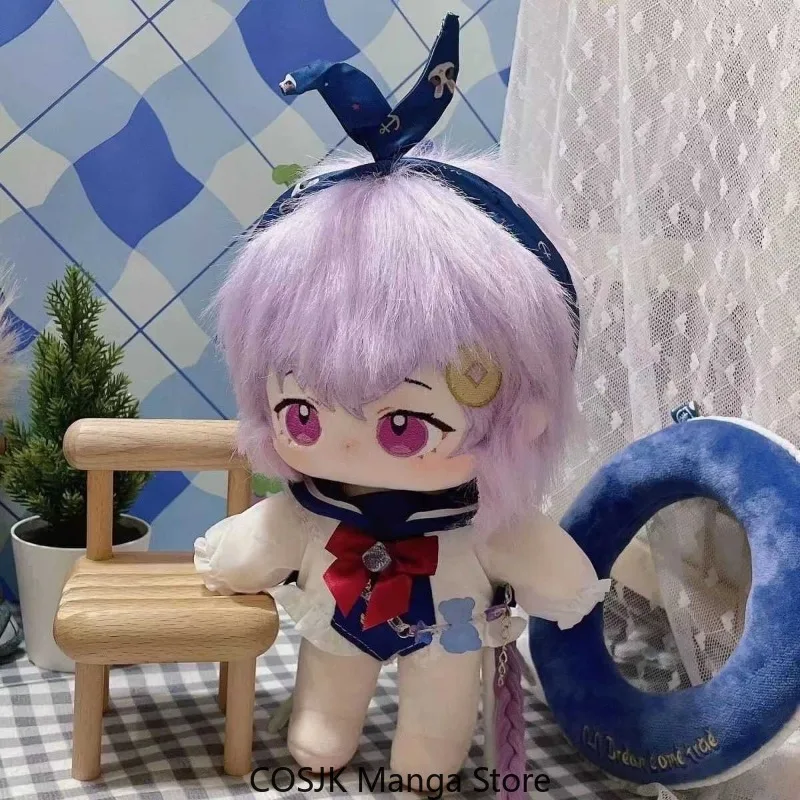 Anime Genshin Impact Qiqi 20cm Cute Cotton Dress Up Plush with Clothing Set Gift Cosplay Figure Stuffed Body Plushie Pillow - view 4