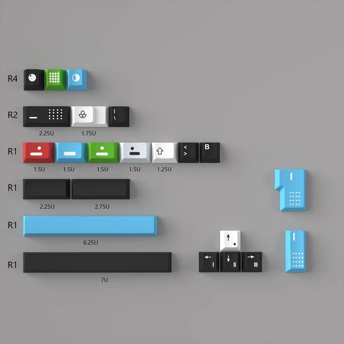 129 Keys Resonance R2 PBT keycaps Cherry profile Dye Sublimation English Personality Keycaps For MX Switches Mechanical Keyboard