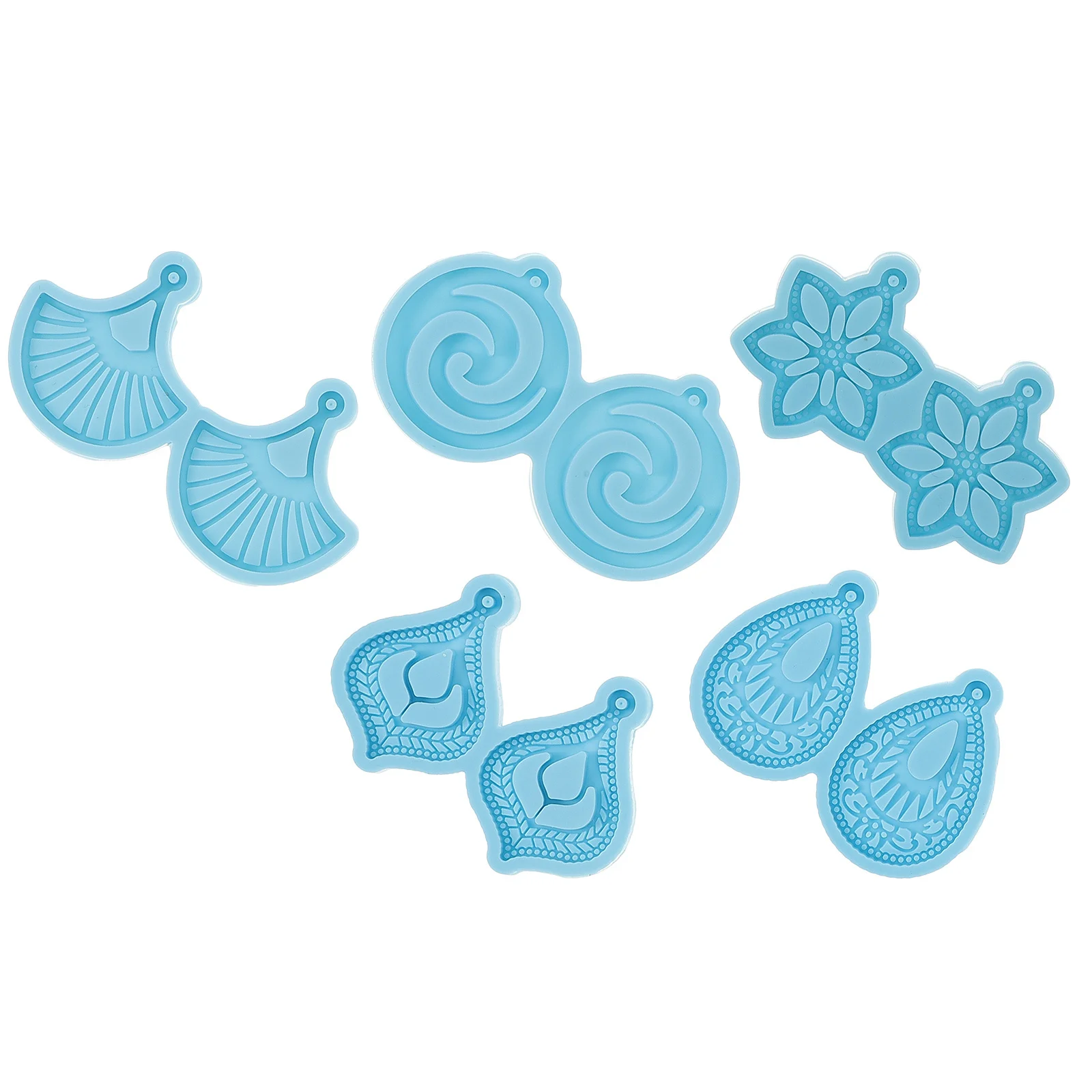 

5Pcs Earring Pendant Mold Silicone DIY Jewelry Making Tool for Resin Crafts Pendant Casting Molds Epoxy Art Supplies