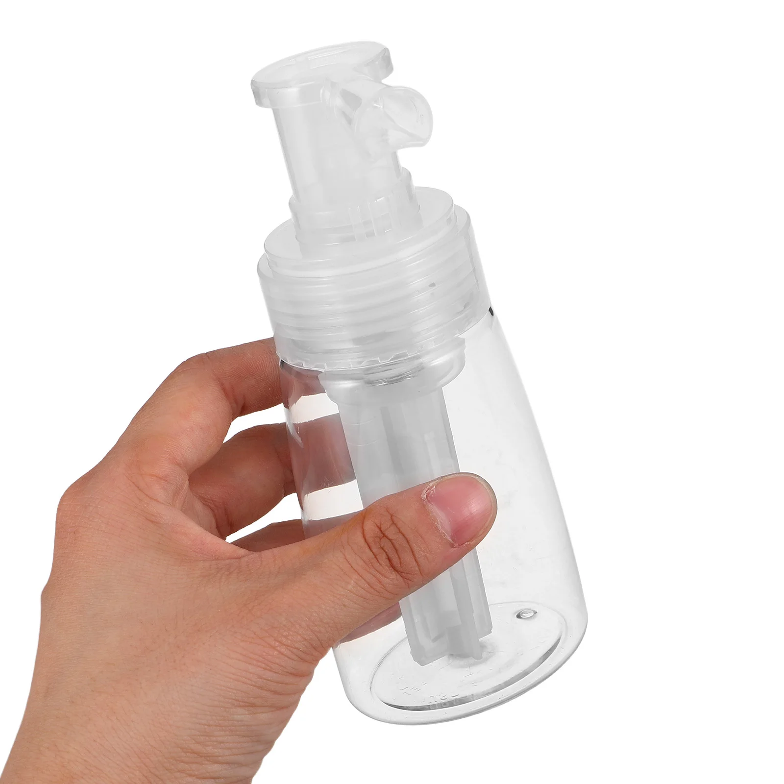 투명 플라스틱 파우더 어플리케이터 병 리필 가능한 스프레이 용기 드라이 샴푸 루즈 파우더 헤어 파이버 스킨 케어 미스트 도구