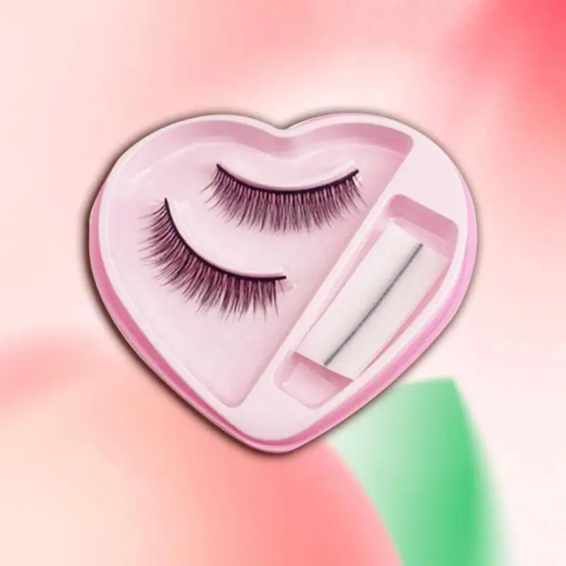 Grafting False Eyelashes Unique Enhance Your Appearance Long Easy To Stick Heart-shaped Design Self-adhesive Eyelashes Enhanced