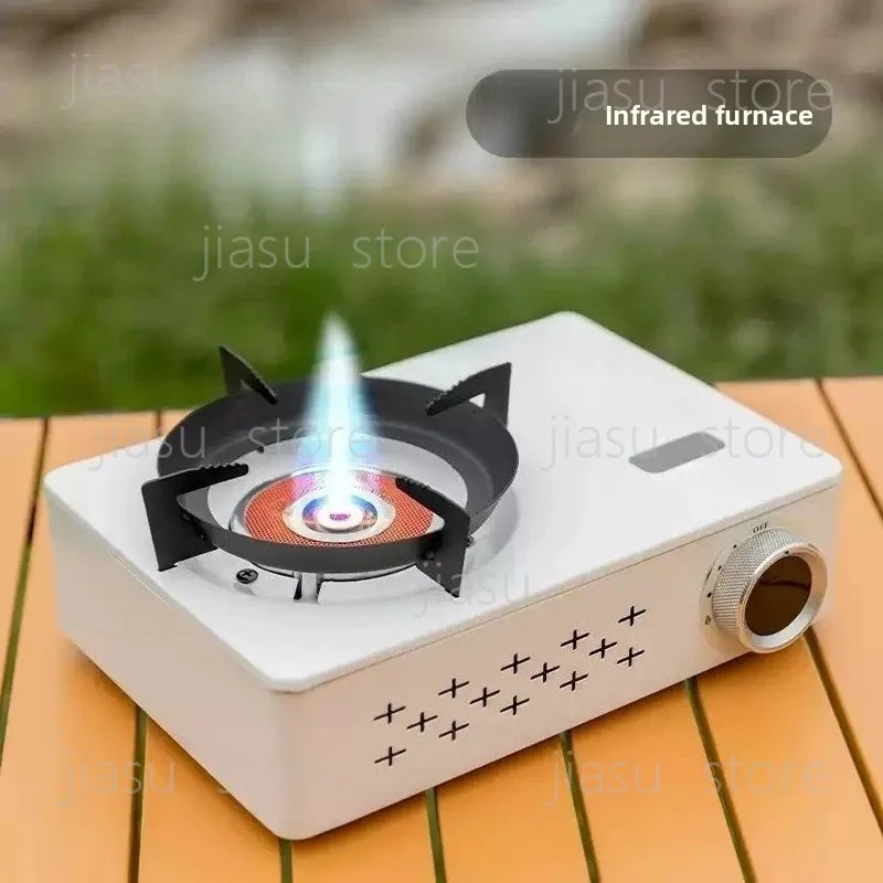 6800W Integrated Infrared Gas Stove Portable Windproof Picnic Camping Cassette Burner