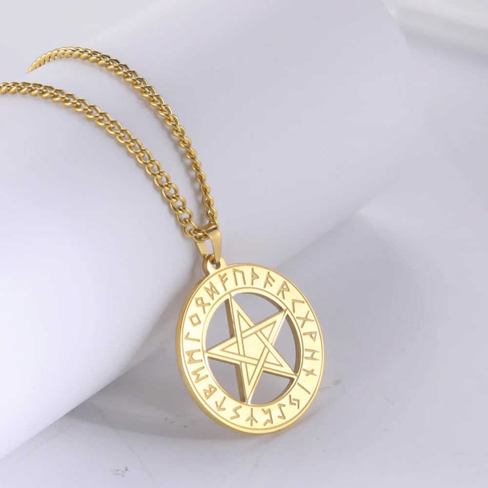 

Jeshayuan Star of David Pendant Necklace Religious Jewish Amulet Stainless Steel Jewellery Gift