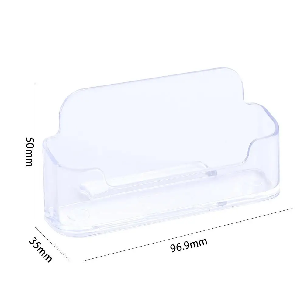 شفافة مذكرة حامل قصاصة مكتب الرف صندوق بطاقة عرض موقف حامل بطاقة الأعمال صندوق تخزين مكتبي مكتب أصحاب الأعمال