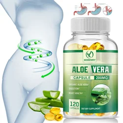 Organic Aloe Vera Capsules Made with Organic Ingredients | Natural and Raw | Non-GMO