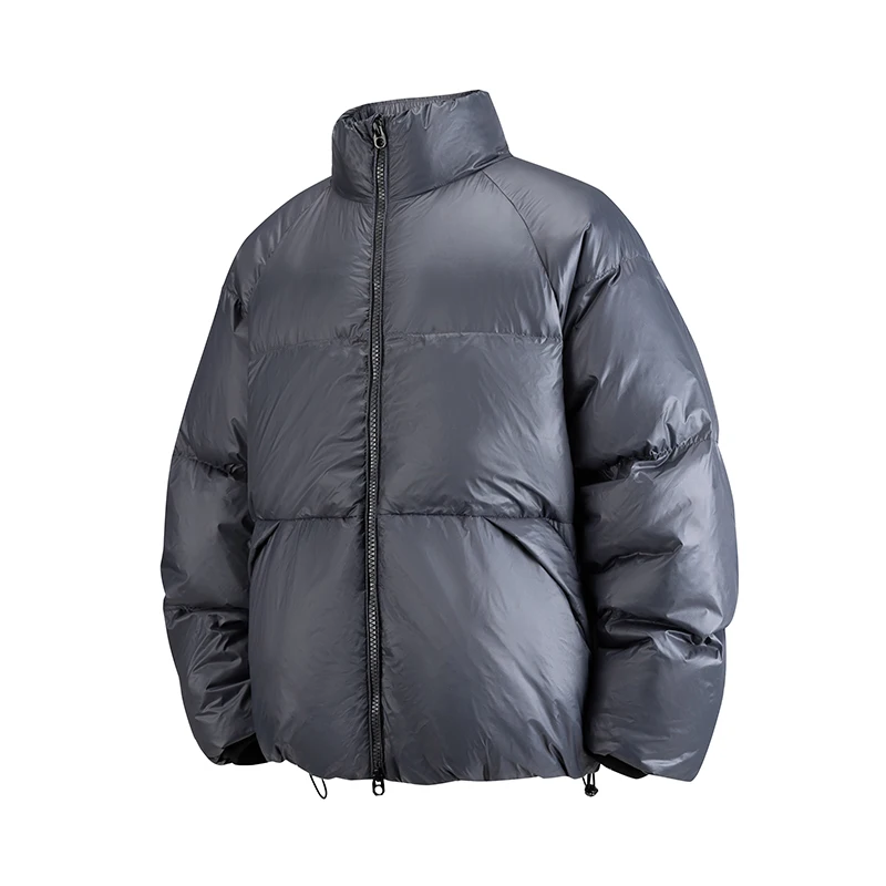 

Warm Stand Collar down Jaet Youthful oulder Drop Sves ex Winter Outerwear Faionable Casual Sle Nylon Fabric