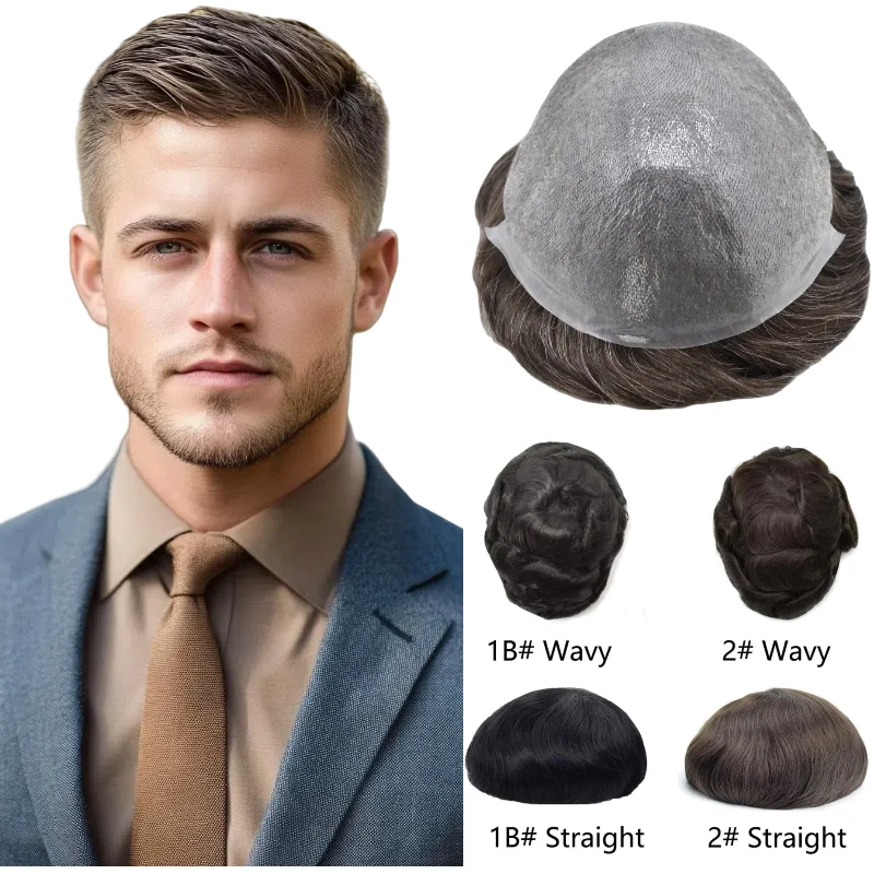 100% Human Hair Men… - image