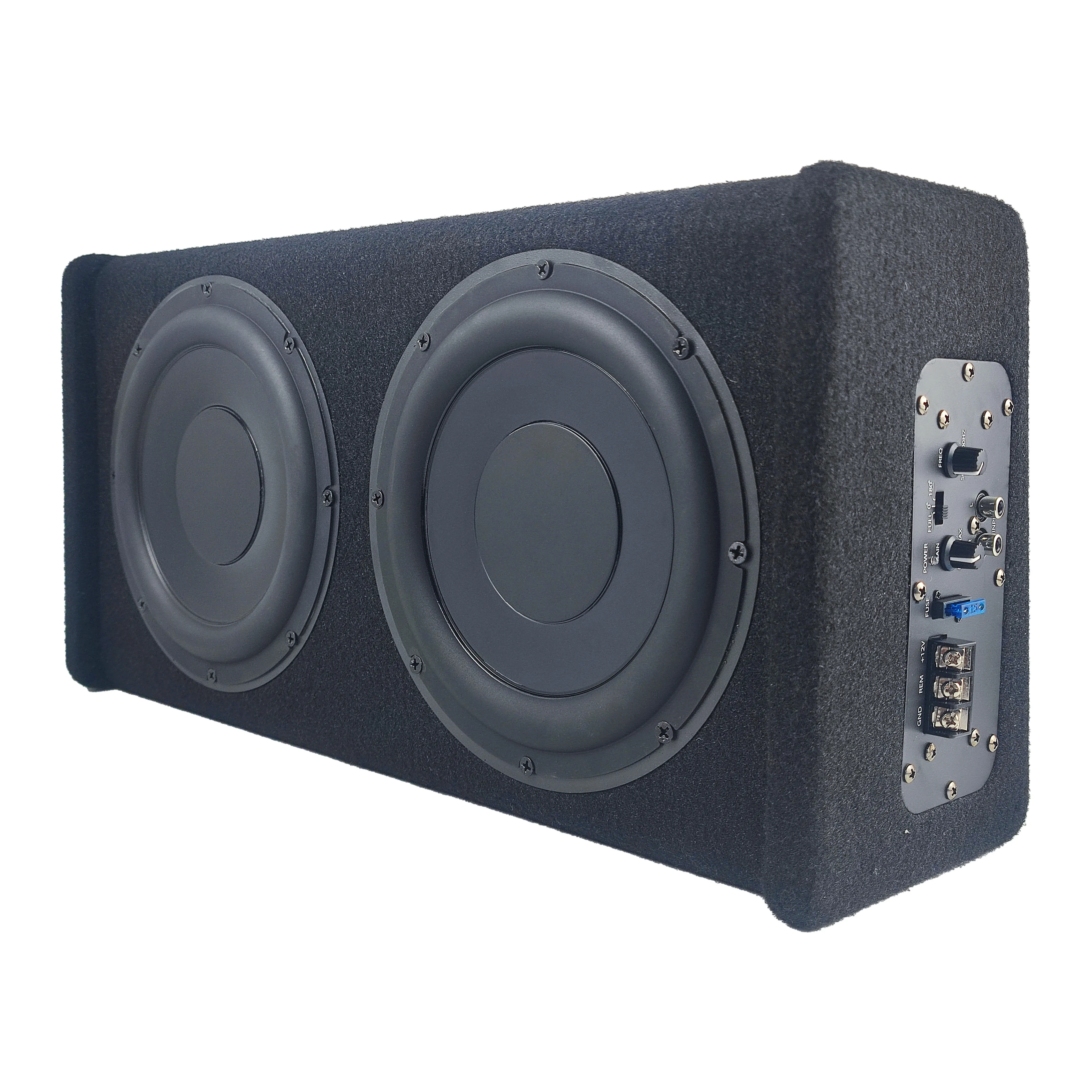 8 Inch Subwoofer Car Audio Active Ultra Slim Underseat Built-in Amp Strong Bass Low Distortion