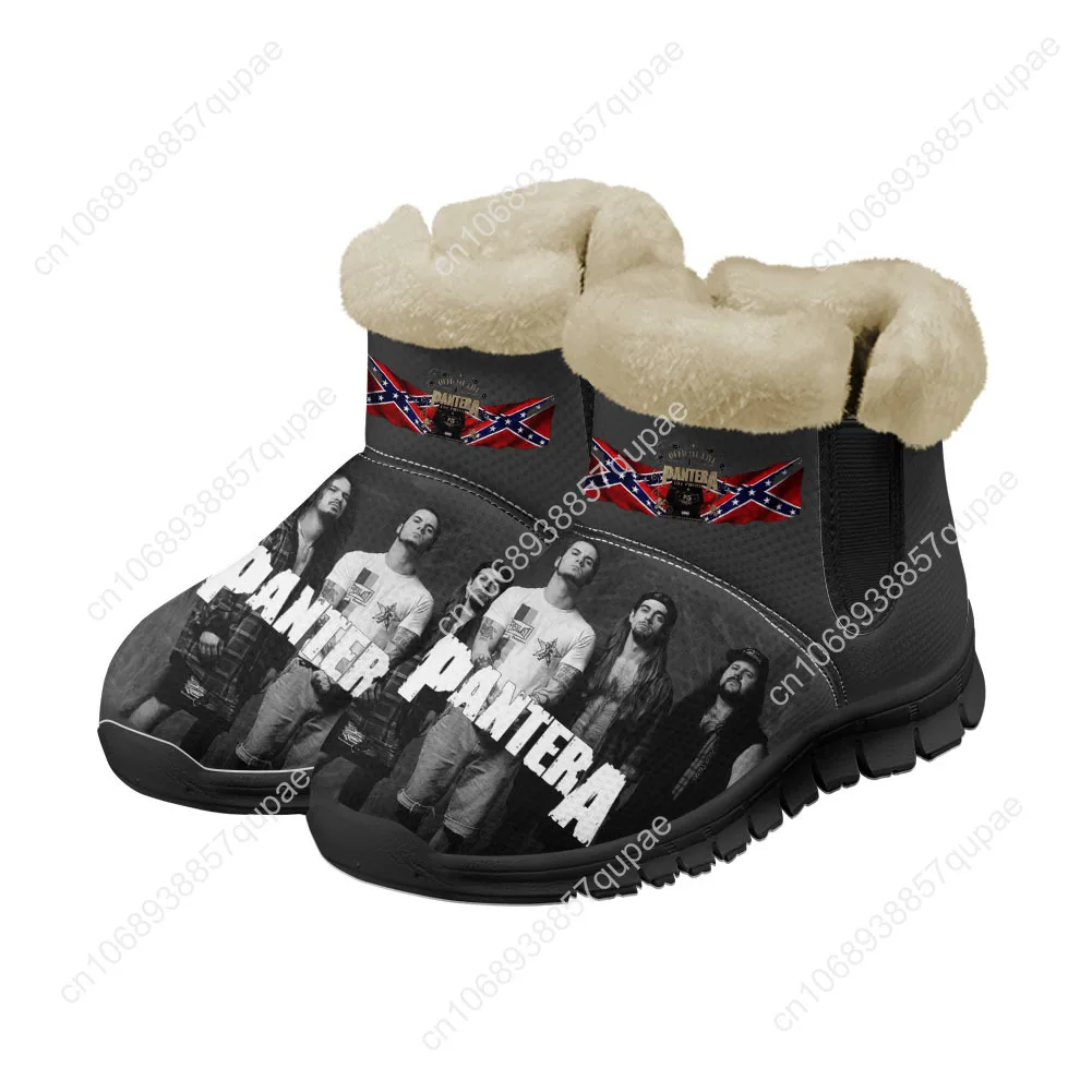 Pantera Metal Band Snow Boots Rock Band Mens Womens Shoe Keep Warm High Quality Casual Lightweight Couple Sports Custom Sneakers