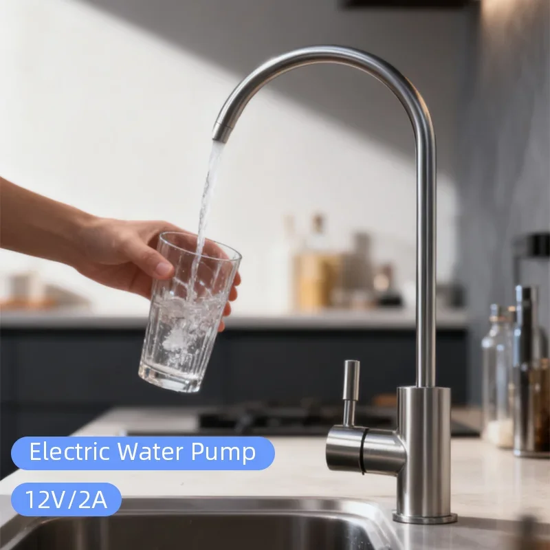 

Электрический водяной насос 12 В, 2 л/3,5 л, автоматический кранный насос с автоматическим запуском/стопом для кухни на колесах, подачи воды на открытом воздухе