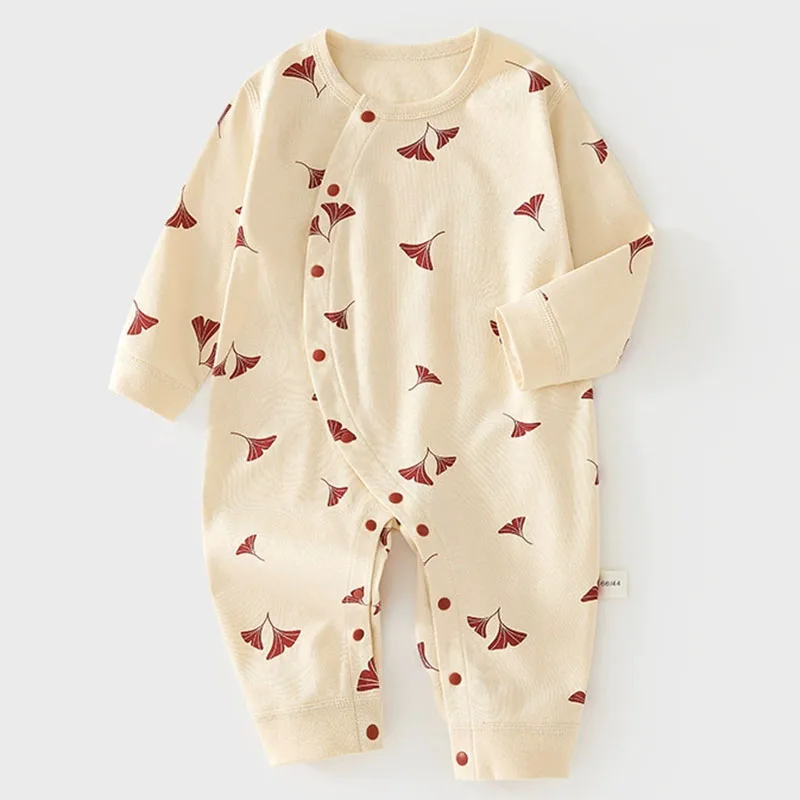 Spring Autumn Clothings Newborn Girls Clothes Casual Fashion Cute Print Cotton Long Sleeve Jumpsuits Toddler Boy Outfits B289