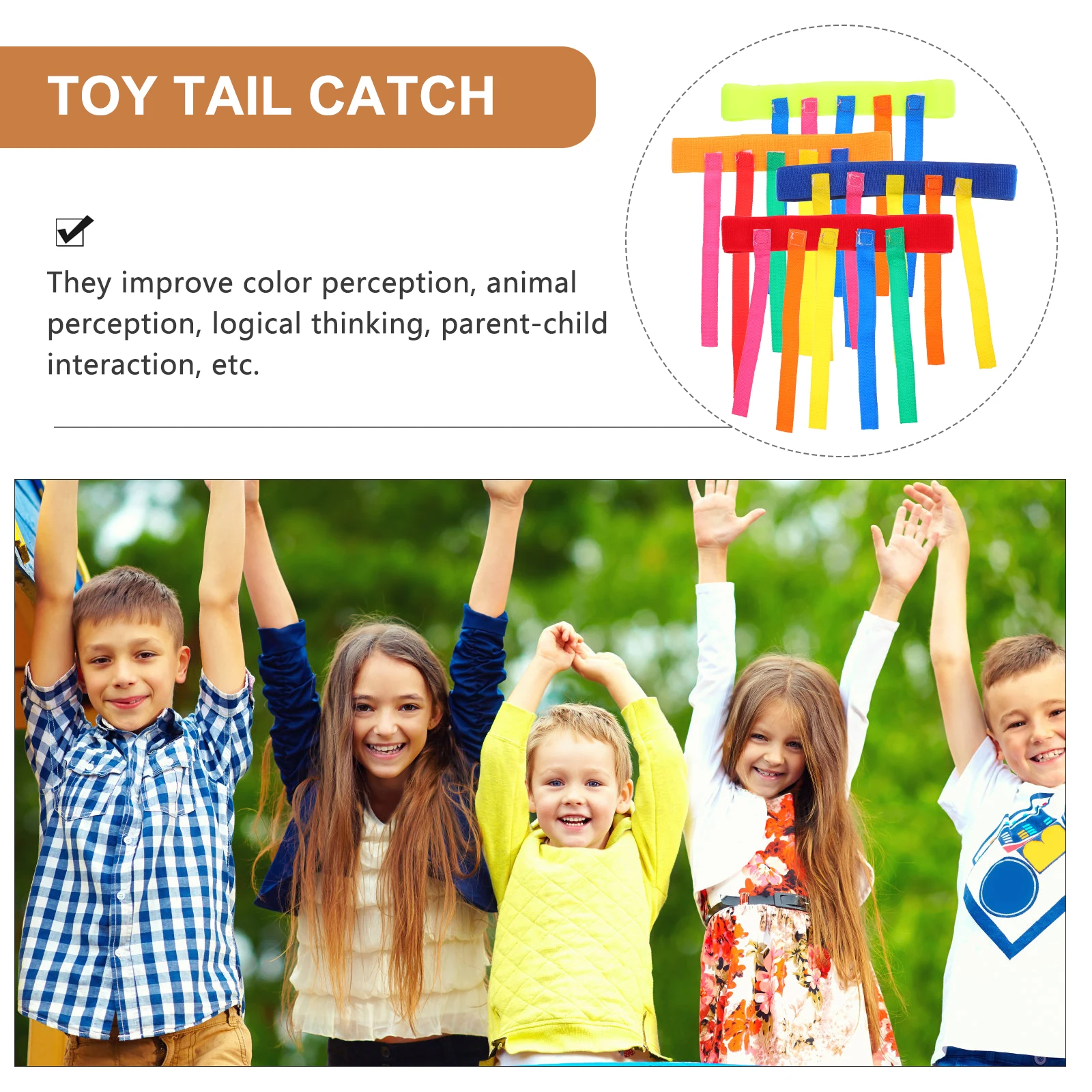 Ceintures de jeu en tissu Oxford pour enfants, 4 pièces, accessoires de jeu d'entraînement pour la Coordination, Interaction Parent-enfant, jeu en plein air et en intérieur