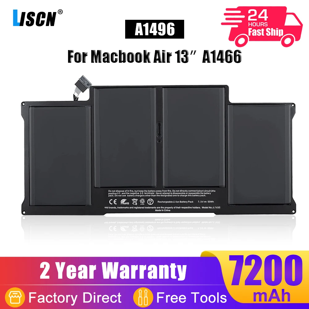 LISCN A1496 Laptop Battery For Apple MacBook Air 13