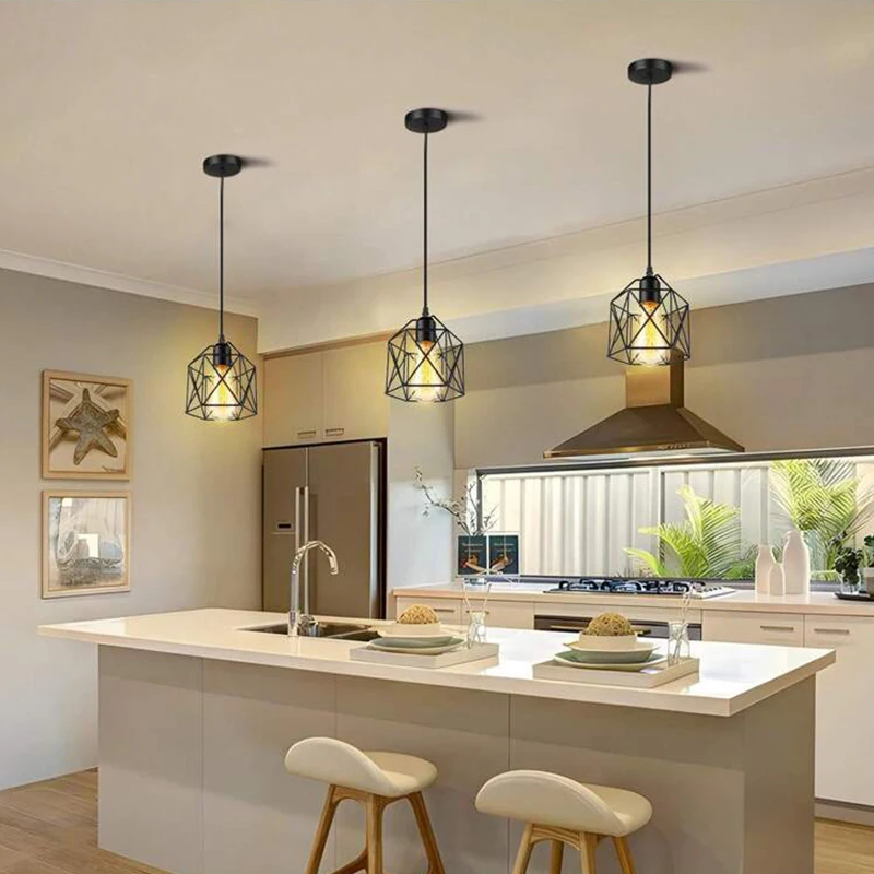 

Скандинавский современный минималистичный подвесной светильник E27 для столовой, кухни, барной стойки, прихожей, ванной комнаты, спальни и прикроватной зоны.