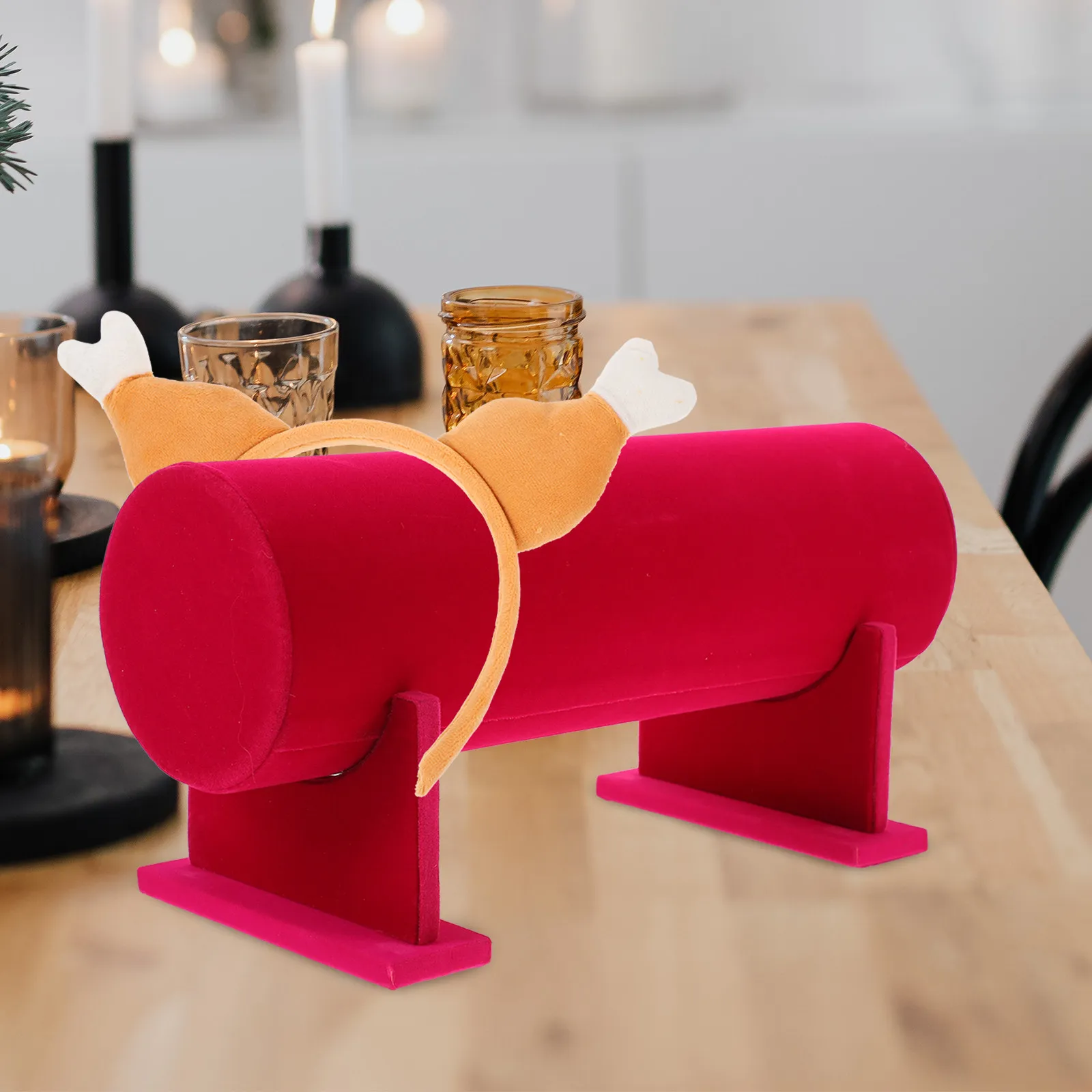 

Sturdy Headband Organizer Holder for Hairbands Hair Hoops Bracelets Desktop Display Stand Space Efficient Flat Bottom Countertop