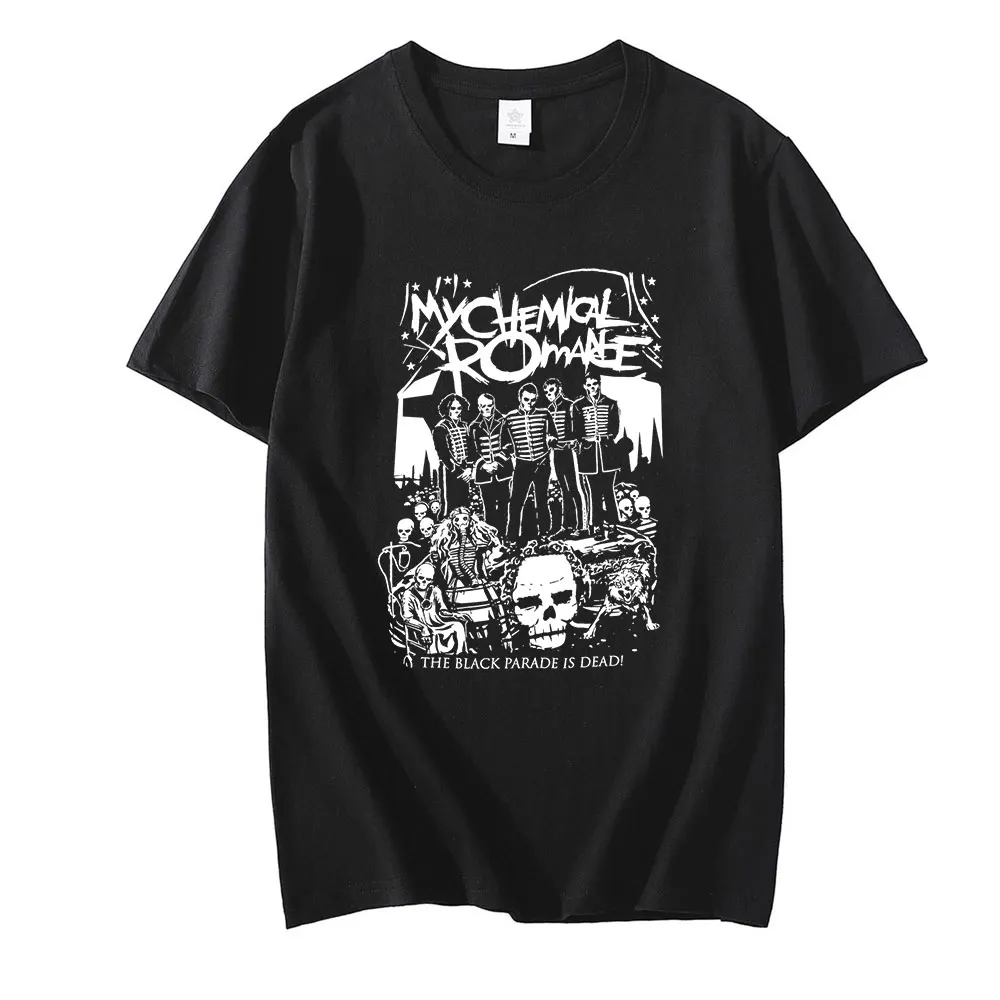 Oversized T Shirt My Chemical Romance Mcr Dead Women's T-Shirt Black Parade Punk Emo Rock Summer Fashion Top Female Clothing