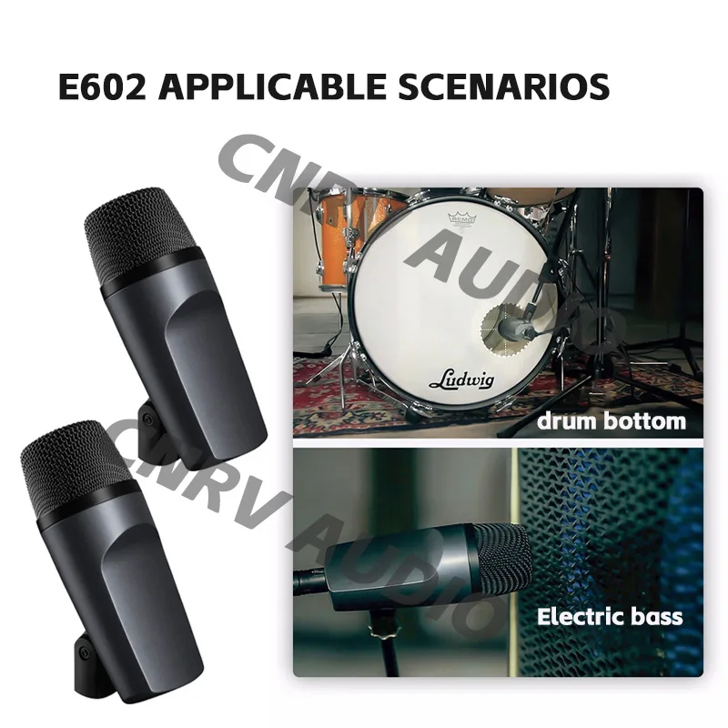 Drum Microphone E600 7-Piece Drum Set, Suitable for Bass Drum, Snare Drum,Toms, Ideal for Recording Studio and Live Performances view 3