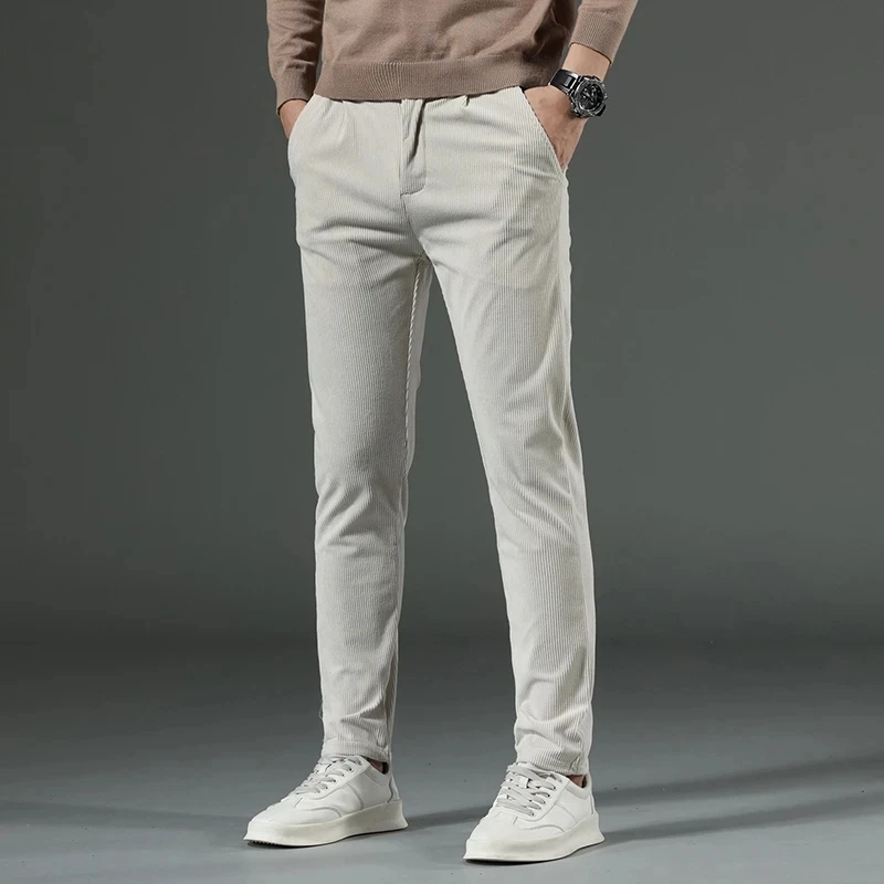 

Men's autumn and winter trend versatile casual pants New men's long pants Corduroy winter pants Fashion casual pants