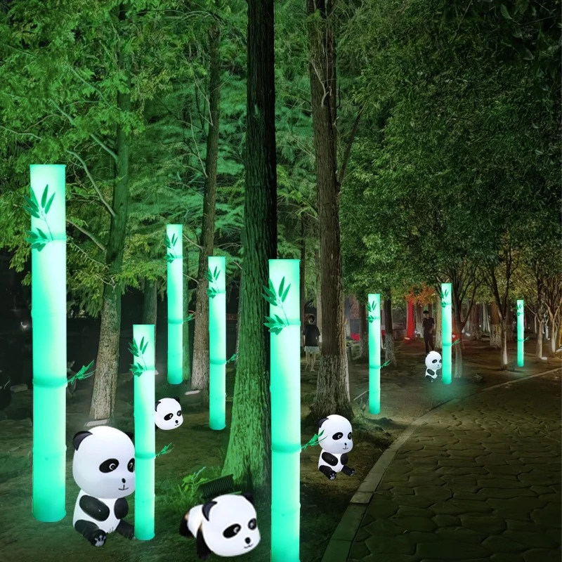

Luminous bamboo lamp Outdoor garden landscaping lamp Garden landscape waterproof atmosphere decoration Transparent bamboo forest