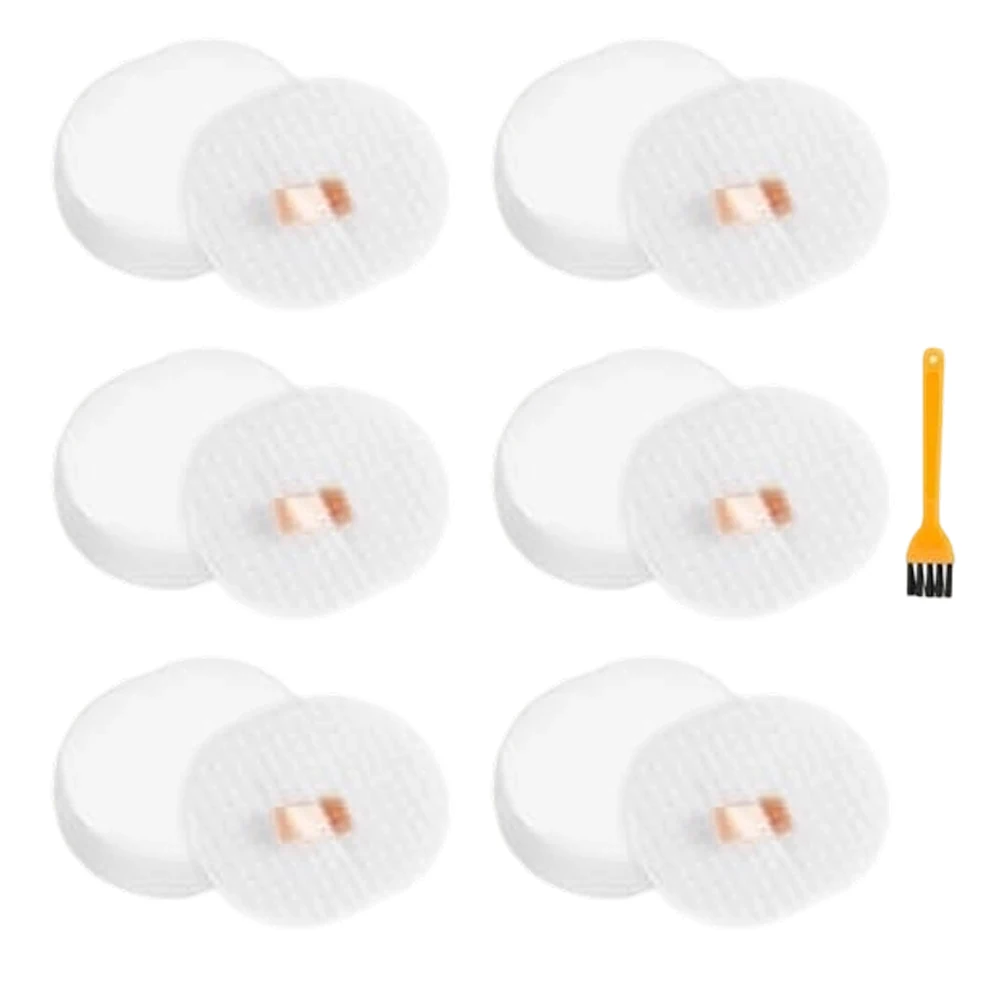 6 Pack Pre Motor Foam Felt Filter Kit With Cleaning Brush For For Shark IP3251 IP3251C IP3252 IP3124 IP3225 Vacuum Cleaner Parts