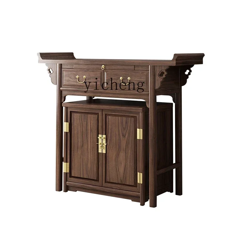 

solid wood table incense case household Buddha table Buddhist hall new Chinese Buddhist platform