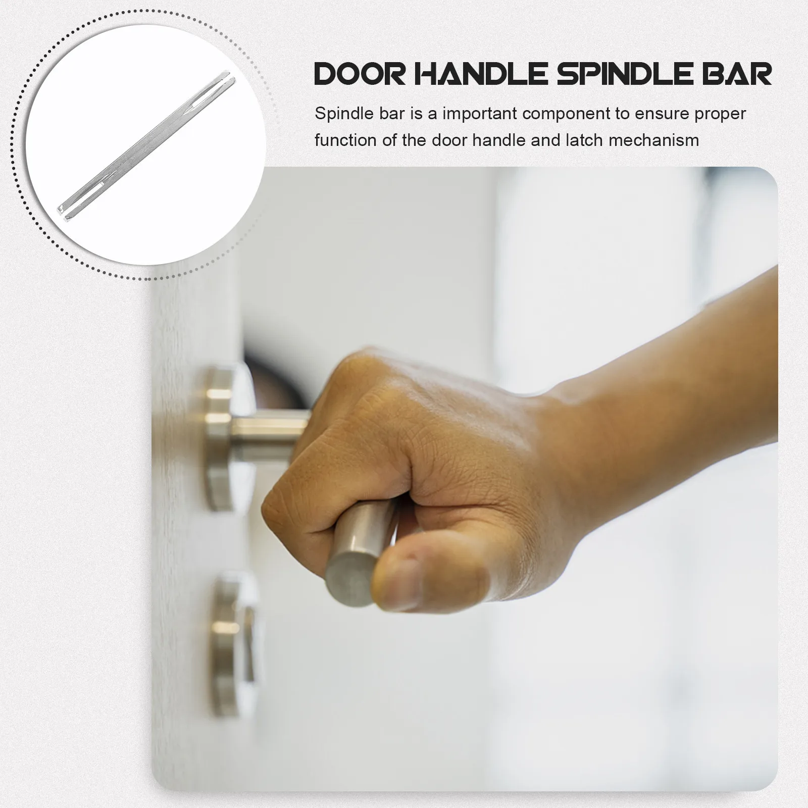 Door Handle Spindle Bar Replacement Part for Old Style Door Knobs Compatible with Residential Commercial Doors Vintage Hardware