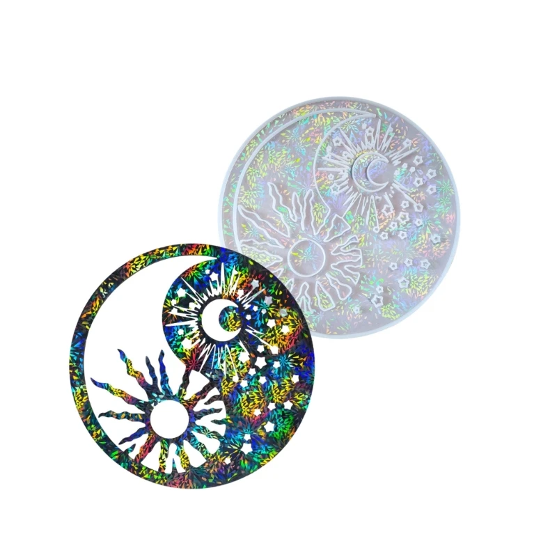 Large Round Sun Epoxy Resin Pendant Molds Creative Silicone Mould For Wall Hangings And Desktop Decorations