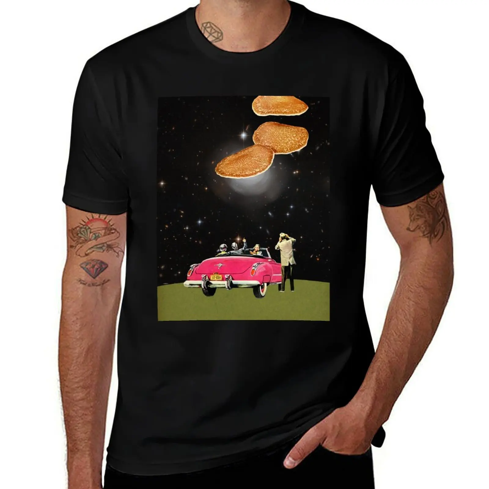 Unidentified flying object T-Shirt Athletic Fit Sports Short Sleeve Top T-Shirt