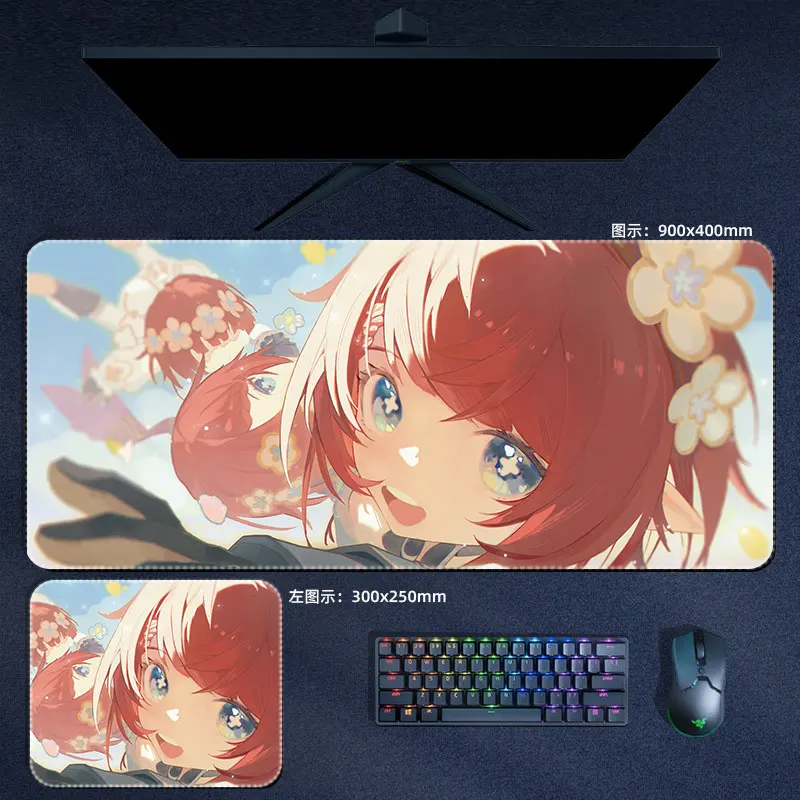 Honkai Star Rail Tribios Mouse Pad Anime Cute Large Mousepad Computer Keyboard XXL Padding Pc Gaming Accessories Office Desk Mat
