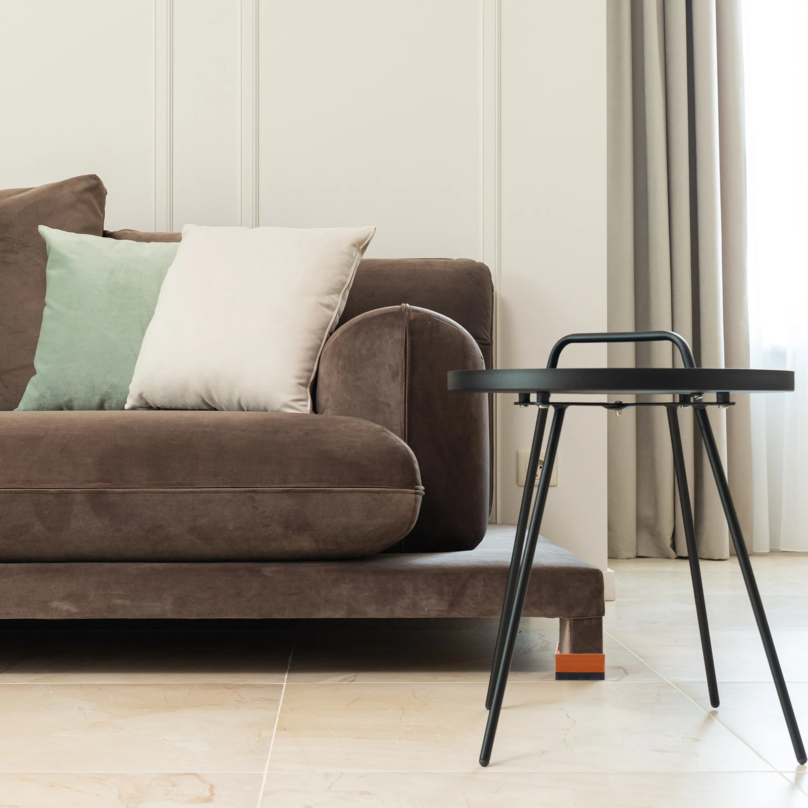 

2Pcs Sofa Leg Lifter Strong Function Performance Improve Life Quality Heavy Duty Desk Lifts Convenient to Use Sofa Leg Lifter