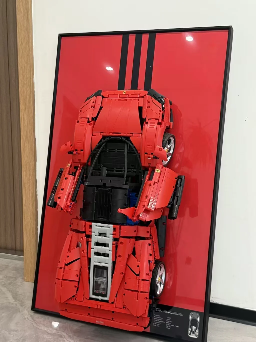 Franz 置物 NEW Photo Frame Display Wallboard For LEGO 42143 Ferrari - DAYTONA