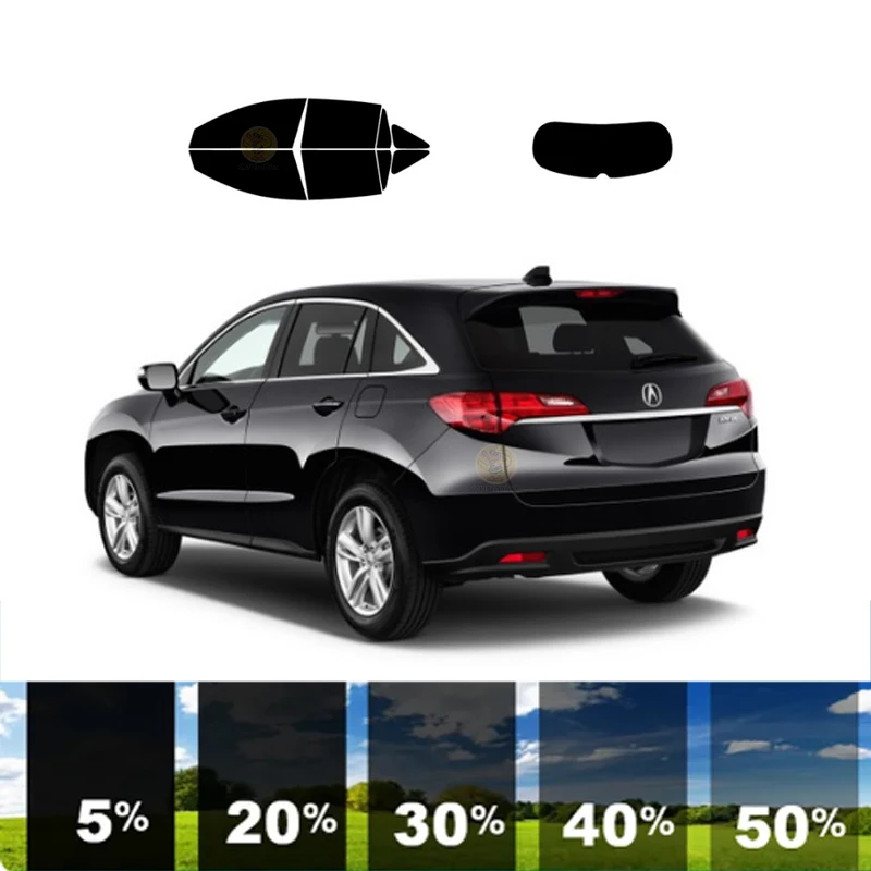 

precut Removable Window Tint Film For Car 100% UVR 5%-70%VLT Heat Insulation Carbon ﻿For ACURA RDX 4 DR SUV 2013-2018