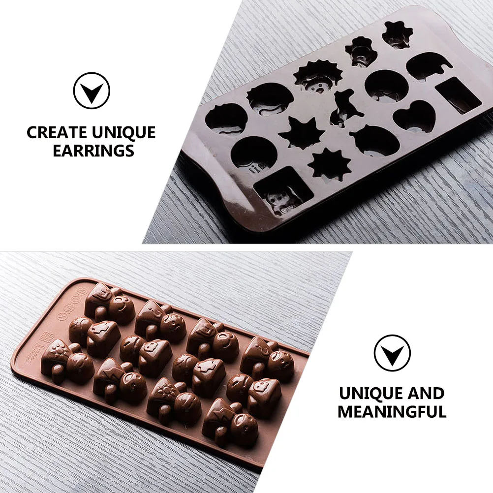 

Earring Mold DIY Silicone Mini Hanging Ornament Craft Supplies Crystal Epoxy Resin Jewelry Parts Non Stick Easy Release