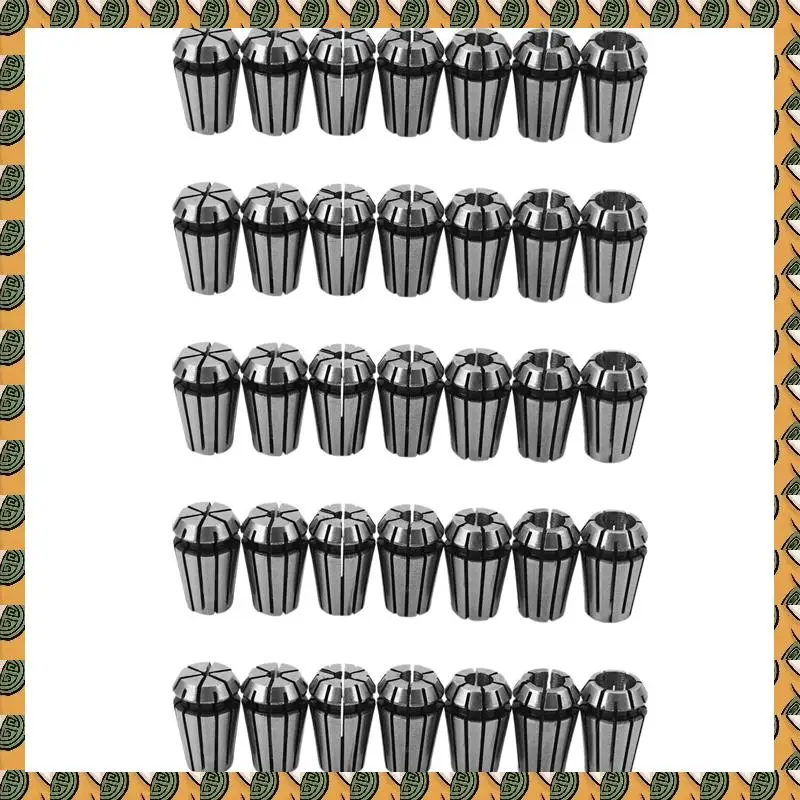 A77I 35 قطعة 1-7 مللي متر ER11 أسطوانة معدنية لأداة مخرطة النقش والطحن باستخدام الحاسب الآلي