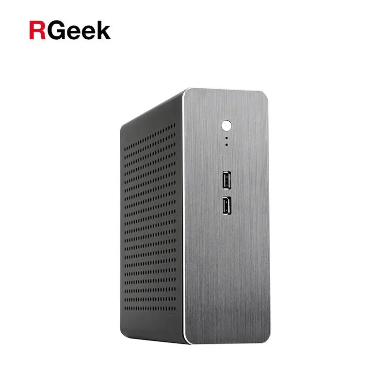 Корпус для ПК RGeek G70 G70S из алюминия, улучшенная версия, мини-ПК ITX с COM-портами для материнских плат Mini ITX