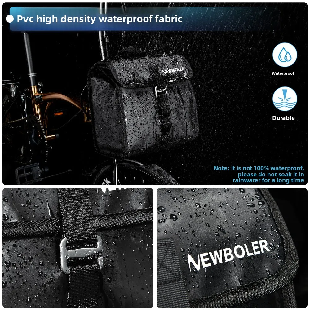 

Bicycle bag small cloth front bag pig nose bag waterproof thermal insulation bag suitable for small cloth folding bicycles