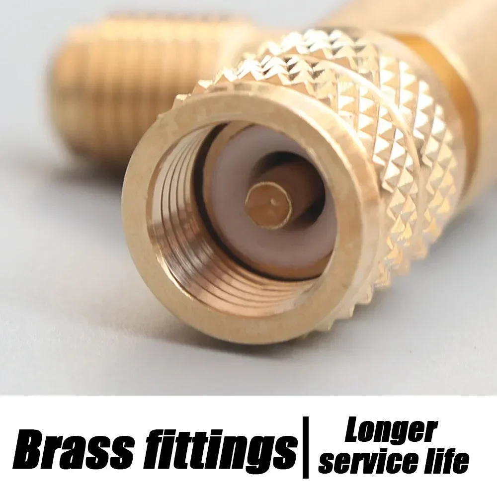 Flüssigkeitssicherheitsventil R410A R22 Klimaanlage Kältemittelwerkzeug 1/4 Zoll Sicherheitsadapter Klimaanlage Reparatur und Fluorid – Detail 7