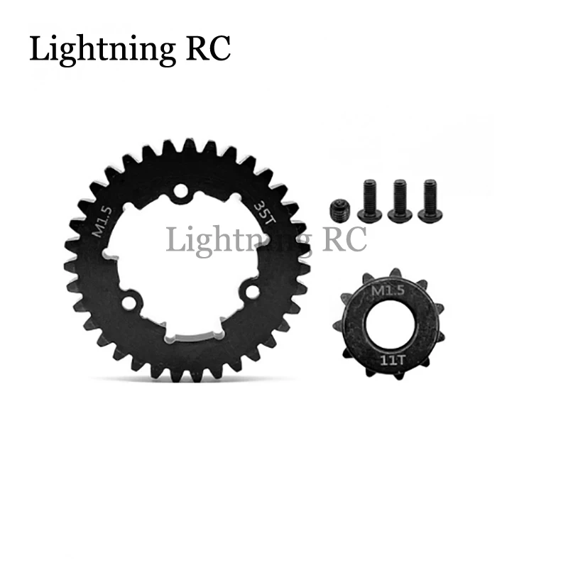 

CNC 45# HD Steel 1.5Mod 35T Spur Gear and 12T 13T 20T 30T Pinion Gear Set for 1/5 X-Maxx XMAXX 1/6 XRT Upgrade Parts