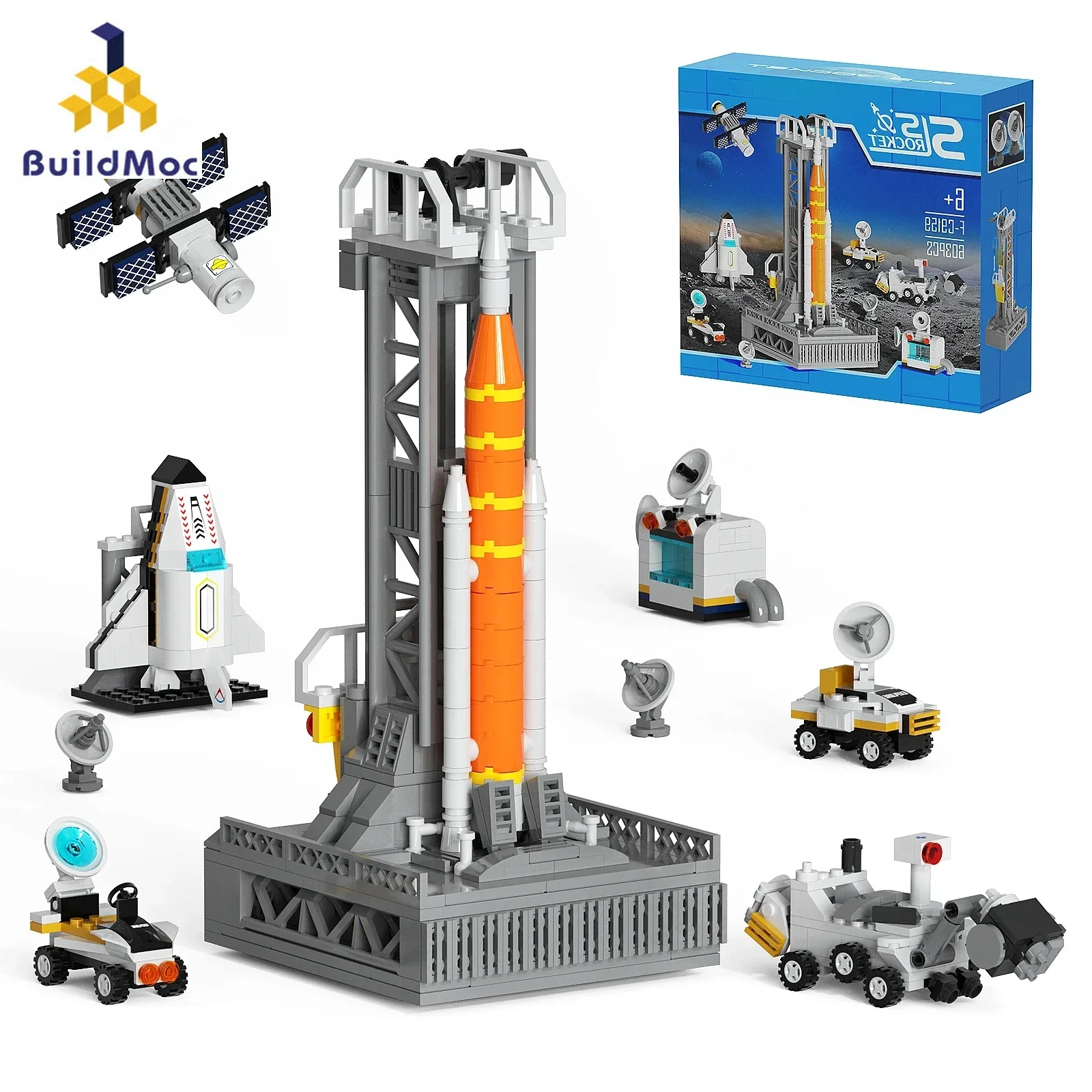 

Конструктор BZB Space Launch SLS Artemis Rocket, набор строительных блоков, Элитный Орион, американский лунный кирпич, игрушки «сделай сам», подарок для детей