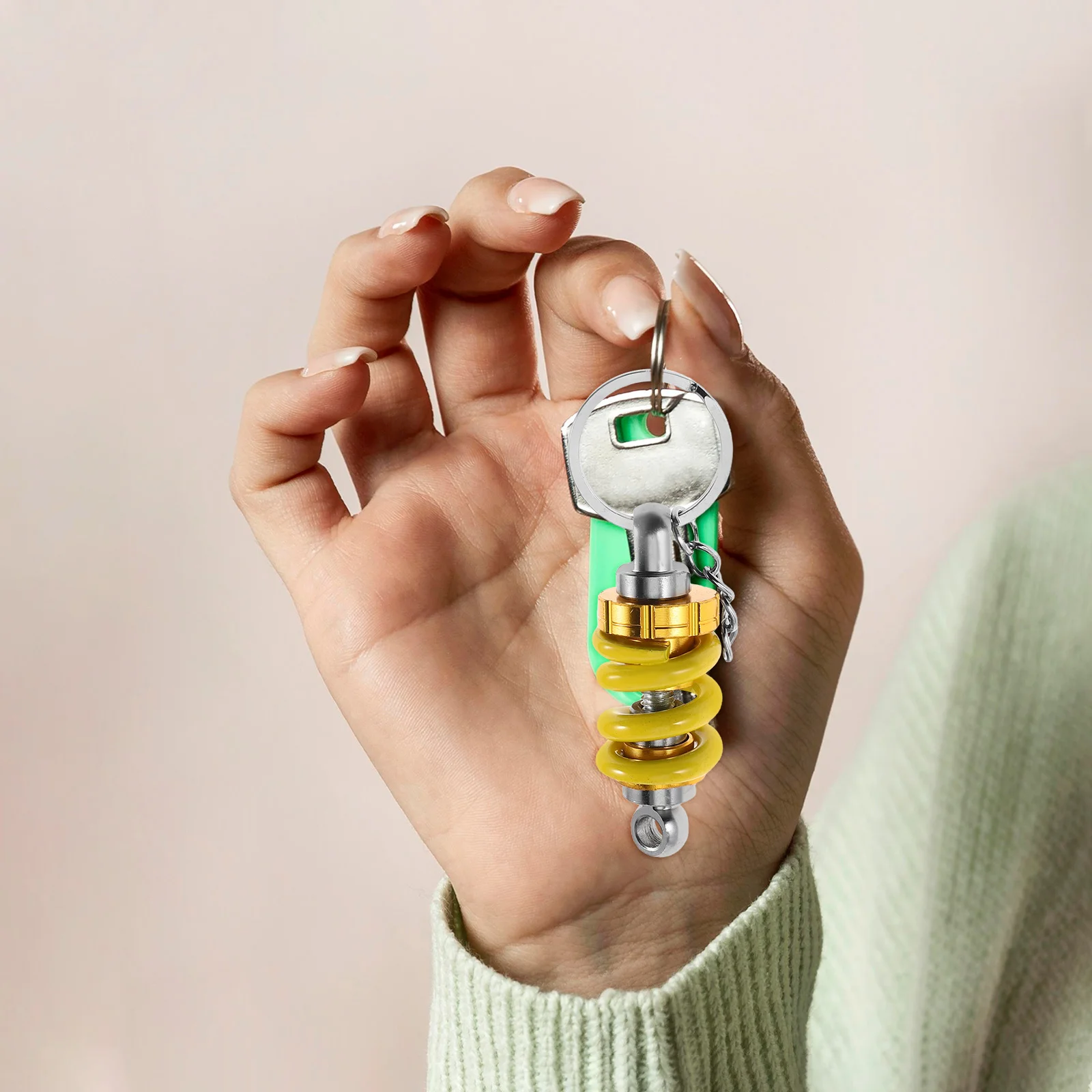 سلسلة مفاتيح ممتصة للصدمات: واقي مفتاح الدراجة النارية من سبائك الألومنيوم مع تصميم تخميد الاهتزاز للدراجات الجبلية Atv Dirt Bike #3