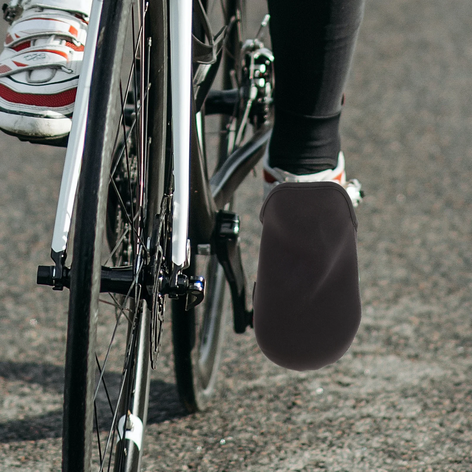 

2 шт. бахилы для велосипедной обуви, ветрозащитные, термозащитные, водонепроницаемые, нескользящие, уличные бахилы для верховой езды, теплая зимняя велосипедная обувь