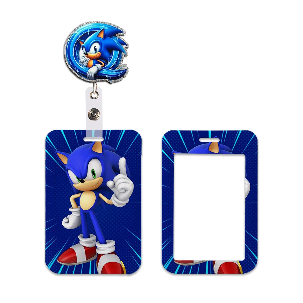 شخصيات كرتونية زرقاء S حزام الرقبة غطاء بطاقة الحبل حامل شارة الكرتون بطاقة الهوية الطلاب شنق حبل الاطفال الفتيات الفتيان الهدايا #4