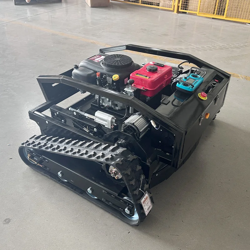 

All-terrain Robot Lawn Mower With Remote Control Brushcutter High-quality Safety Auto-Stop Blade Grass Cutter CE Certified Radio