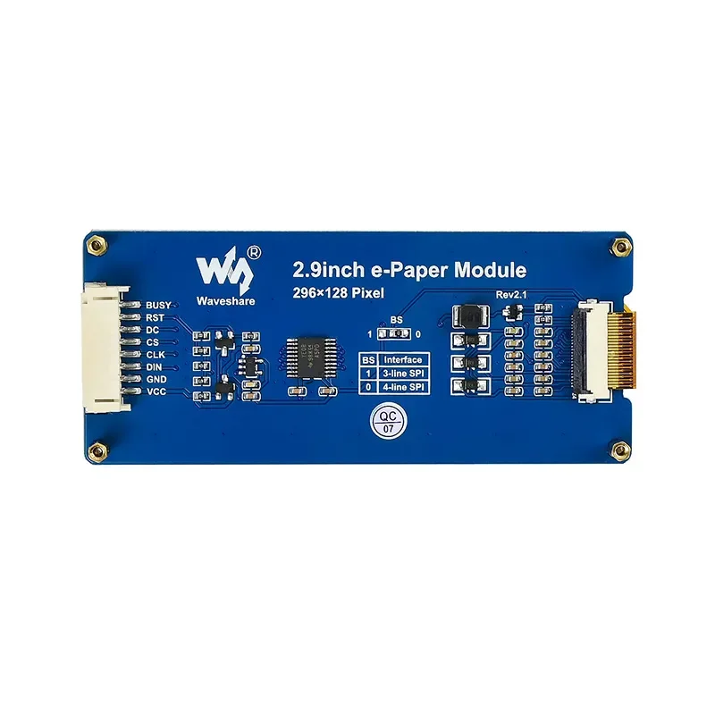 Light Snow 2.9-inch Ink Screen Module for Arduino Raspberry Pi 4th Generation Electronic Paper Display with Partial Refresh